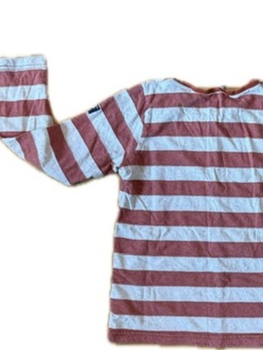 Polarn O. Pyret Cotton Striped Long-Sleeve T-Shirt Sz 5-6 Yrs